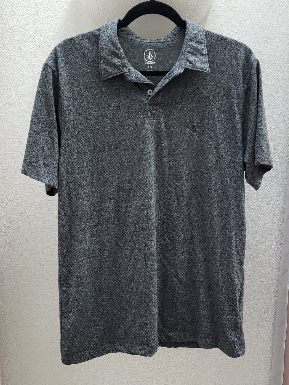 Volcom Men's Charcoal Heather Polo